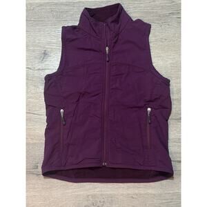 ibex Women’s Climawool Vest S Purple Merino Wool Blend Full Zip Pockets